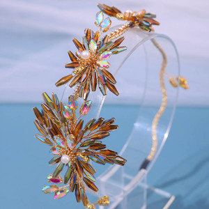 Diadema de diamantes de imitación con lentejuelas de buena calidad, Perla fina, tocado de boda de lujo, diademas nupciales - Product Image 4