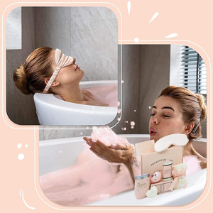 Vente en gros Ensemble cadeau auto-soin pour douche pour femmes Ensemble de luxe bombe de <span class=keywords><strong>bain</strong></span> relaxation avec sel avec boîte - Product Image 4
