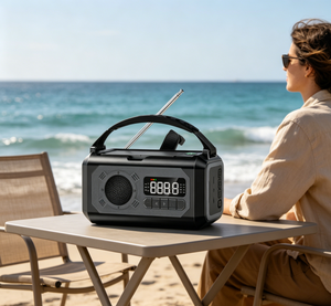 <span class=keywords><strong>Radio</strong></span> Portátil AM/FM/WB con Manivela y Panel Solar, con SOS para Supervivencia, Emergencias al Aire Libre, 10000 mAh, ABS - Product Image 5