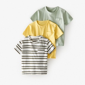 T-shirt pour garçon momo de haute qualité, 100% coton, col rond, manches courtes, séchage rapide, article tendance et très vendu, provenant du Bangladesh - Product Image 1