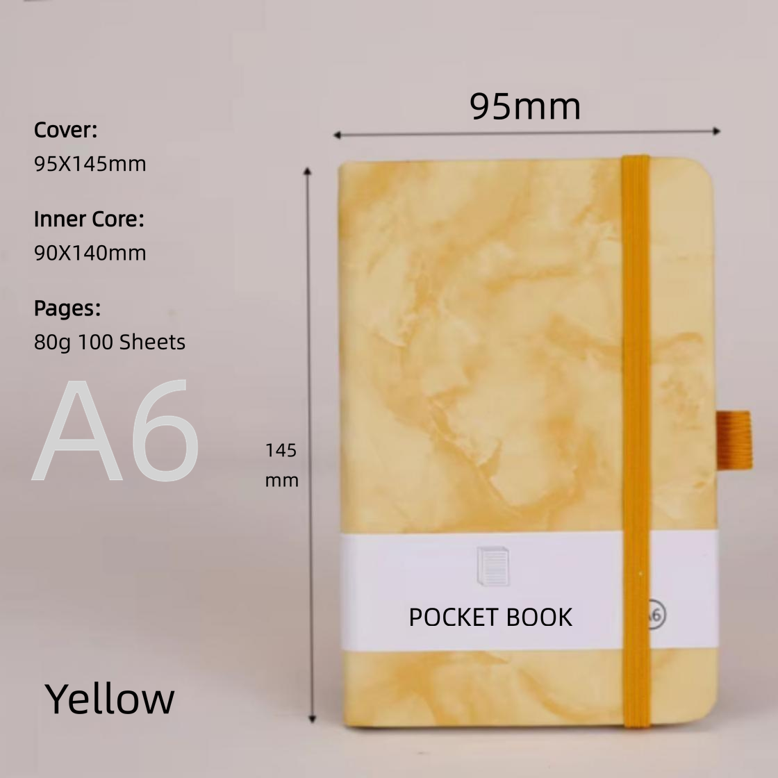 yellow marble strap
