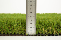 Césped Artificial Premium de 4 Tonos, 20-40 mm, Césped Sintético de Alta Densidad, Aspecto Natural para Jardín y Paisajismo, Resistente a los Rayos UV
