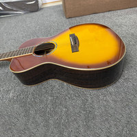 Acoustic Guitar 38 Inch Parlor Solid Top Sunburst Acoustic Guitar AA Solid Sitka Spruce Rosewood Back Side Folk Guitar