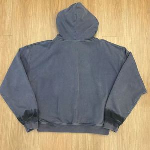 เสื้อครอปมีฮู้ดสำหรับผู้ชายผ้าเฟรนช์ซีดแบบกรดเสื้อผ้าแนวสตรีทสำหรับฤดูหนาว - Product Image 2