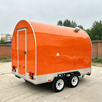 Remorque alimentaire en fibre de verre couleur personnalisée, chariot à frites, fumoir BBQ, camion de restauration rapide avec GPS, certifié DOT, pour confiseries