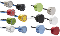 ELEWIND Bouton concave électronique étanche IP68 22MM avec interrupteur piézoélectrique Structure métallique (PS223Z10YNT1)