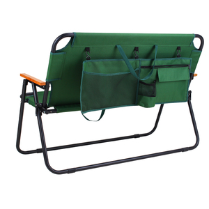 Chaise de camping pliable légère et confortable à double siège avec structure métallique extérieure de conception nouvelle - Product Image 3