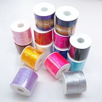 En Stock 2mm chinois nouage soie macramé cordon Nylon perles cordons tressé bijoux chaîne fil