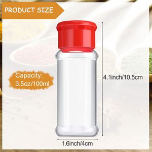 50g Eco-friendly Microwave Safe Leak-Proof <b>Spice</b> Plastic Storage Containers Plastic <b>Spice</b> <b>Jars</b> with Buckle Lids - Product Image 2