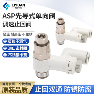 Válvula de Retención Pilotada ASPP330F 430F 530F 630F Roscada de Acero al Carbono para Temperatura Normal Uso General - Product Image 2