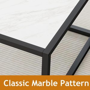 Minimalist <b>small</b> apartment tea <b>table</b>, simple home use rectangular coffee <b>table</b>, modern wrought iron balcony light luxury living - Product Image 4