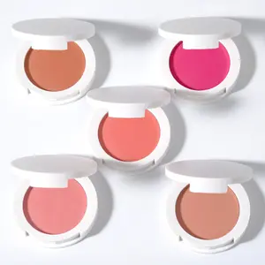 12 Color Cute Face Waterproof Sweatproof Single Pigment Long-lasting Private Label Blush Palette Custom Bulk Makeup Beauty