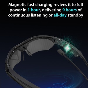 Lunettes Intelligentes G11 pour Activités Extérieures avec Caméra 800W 4K HD Anti-tremblement, Traduction IA, Étanchéité IPX-5, Contrôle Tactile et <span class=keywords><strong>Voix</strong></span> IA Magnétique - Product Image 3