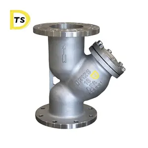 Supplier Y Type Flanged Casted Steel Strainer ANSI DIN BS JIS Water Filter Gas Valve Mesh Strainer Check Valve