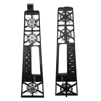 Accessoires de jeu pour PS5 Ventilateur de refroidissement mince avec lumière d'ambiance RVB Accessoires de console de jeu Ventilateur de refroidissement détachable pour P5 Slim