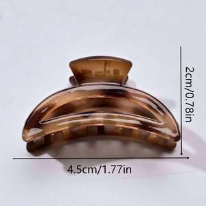 Pince à cheveux unisexe en plastique, design carré, série de couleurs automne-hiver, haut de gamme, pour <span class=keywords><strong>frange</strong></span> et demi-chignon, usage quotidien, vente chaude - Product Image 3