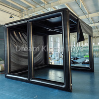Tente de golf gonflable en PVC portable scellée à l'air pour entraînement, entraînement, simulateur de terrain de conduite, tente de golf gonflable