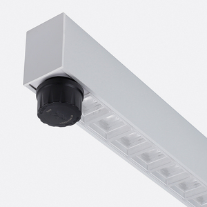 Điều khiển thông minh LED tuyến tính ánh sáng mặt dây chuyền màu đen mờ ống kính khung 100-190lm/W liền mạch liên kết ánh sáng tuyến tính với zhaga ổ cắm - Product Image 4