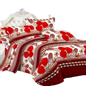 Tessuto in poliestere con stampa floreale dispersa floreale di alta qualità con stampa floreale di grandi dimensioni per lenzuolo - Product Image 1