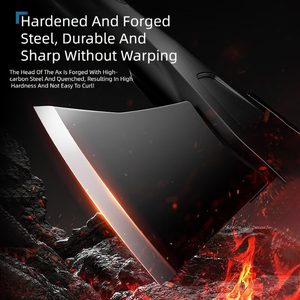 <span class=keywords><strong>Mini</strong></span> hache décorative DIY, manche en bois, acier inoxydable, double lame, hachette, 3 cm de tranchant, marteau de montagne, marteau de terrain - Product Image 4