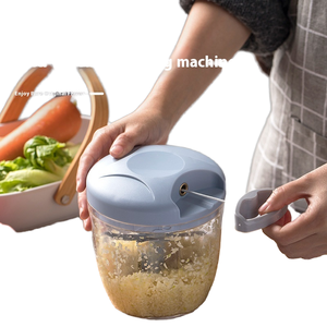 Mezclador <span class=keywords><strong>Manual</strong></span> multifuncional de acero inoxidable directo de fábrica, <span class=keywords><strong>cuerda</strong></span> de tracción, <span class=keywords><strong>picadora</strong></span> de verduras, <span class=keywords><strong>picadora</strong></span> de ajo, puré de frutas, comida para bebés - Product Image 1