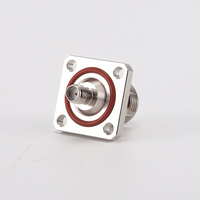 Conectores Coaxiales RF Impermeables IP68 de Alta Calidad, Adaptador Hembra N a Hembra SMA, 25 Cuadrados, 50 Ohmios, Adaptador de Brida de 3.5 mm, DC-11 GHz