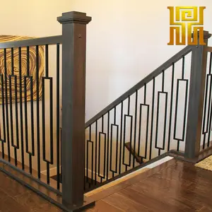Low MOQ Hollow Stair Wrought Iron Baluster For Stair Railing Fence