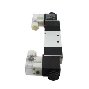 YUMO Katup Solenoid 4V200 Seri 5/2 Way 5 Port 2 Posisi Pilot Internal atau Pilot Eksternal AC220V AC110V AC24V DC24V DC12V - Product Image 4