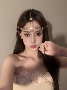 إكسسوارات شعر من سبائك الزنك على شكل سلسلة شراشيب بتصميم أميرة غربية من DREAM FASHION، عصابة رأس بوهيمية غريبة لحفلات الزفاف والذكرى السنوية - Product Image 6