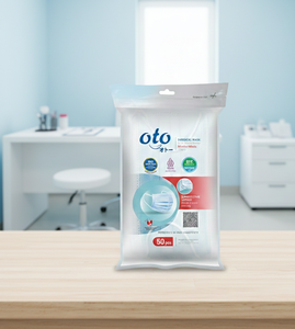 Masque chirurgical Oto Mask 3 plis, lot de 50, offre un confort léger et unisexe avec une protection jetable hygiénique au quotidien - Product Image 5