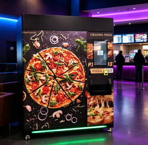 Hightech-Pizzaautomat Snack-Food-Shop Bäckerei Italien Handgemachter Pizzaautomat mit QR-Code für 2 Pizzen gleichzeitig - Product Image 4
