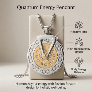 Collares de Cristal con Energía Cuántica para Mujer, Joyería de Moda, Dijes de Acero Inoxidable de Alta Calidad, Precio del Colgante de Energía Escalar - Product Image 4