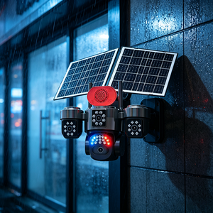 Cámara Solar 4G con Zoom S11, Detección de Movimiento Anormal, IP66 para Exteriores, Funcionamiento Continuo 24H, Apta para Europa, Larga Duración de Batería, 5MP, 4 Lentes - Product Image 3