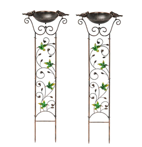 Zhongpin Top Picked Suspendu Mangeoire À Oiseaux <span class=keywords><strong>Sauvages</strong></span> <span class=keywords><strong>Jardin</strong></span> Décoratif Eau Mobile Restorgan Bain D'oiseaux pour <span class=keywords><strong>Jardin</strong></span> avec Piquet En Métal - Product Image 2