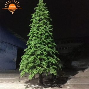 Vente en gros de PVC de haute qualité de 7 pieds 8 pieds pré-éclairage dans les arbres de noël artificiels blancs de grande neige avec lumières Led - Product Image 4