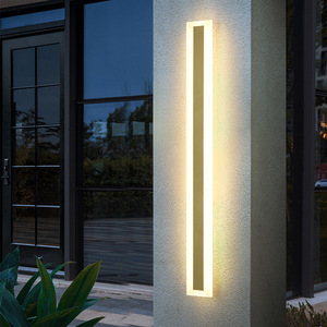 Pingli Lighting <b>Outdoor</b> Led Wall Lamp <b>Line</b> Shape Golden Strip Wall <b>Washing</b> Light For Villa Garden Exterior Use - Product Image 2