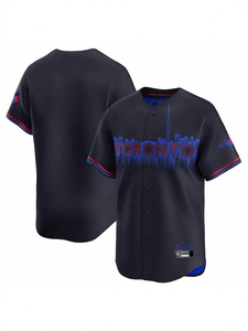 Broderie personnalisée en gros, Toronto <span class=keywords><strong>Blue</strong></span> <span class=keywords><strong>Jays</strong></span> # <span class=keywords><strong>Maillot</strong></span> de <span class=keywords><strong>baseball</strong></span>/softball à manches courtes en maille poly, unisexe, adulte, avec logo sur le devant - Product Image 3