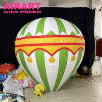 Ballon à air chaud gonflable, ballons gonflables colorés personnalisés, ballons gonflables de 2,5 m pour festival/fête