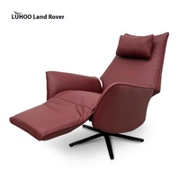 Canapé simple en cuir véritable Fauteuil électrique de loisirs pour chambre à coucher Salon multifonctionnel Salon paresseux