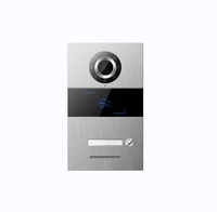 Système d'interphone vidéo filaire GVS avec caméra de sonnette TCP/IP SIP et kit de téléphone de porte