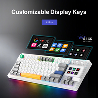 Teclado Mecánico Programable Personalizado, 87 Teclas Intercambiables en Caliente, Retroiluminación RGB, Cableado, para Windows y Mac de Escritorio