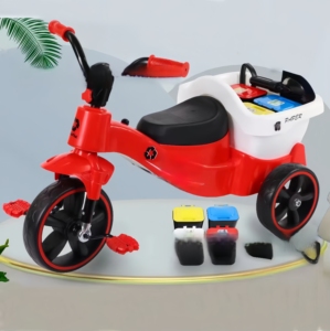 Tricycles pour enfants 2026 <span class=keywords><strong>en</strong></span> plastique à 3 roues avec poignée de poussée, pour bébés de 2 à 4 ans, vente <span class=keywords><strong>en</strong></span> gros directe usine Chine - Product Image 6