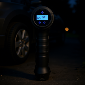 Gonfleur de pneus numérique Riich 12V 150Psi, compresseur d'air électrique avec lumière LED pour voiture et moto - Product Image 2