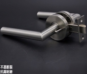 Stainless Steel 304 Bathroom <b>Lock</b> Door <b>Handle</b> with Diameter 63 mm <b>Handle</b> <b>Lock</b> Set - Product Image 2