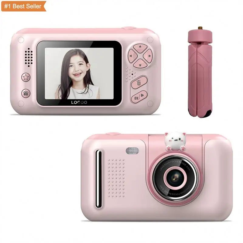 Jumon Hot Sale Cute Kid'S Camera Cartoon Hd 2.4 Inch Screen 20 Mega Pixels Kids Toy Birthday Gift Photo Video Digital Camera