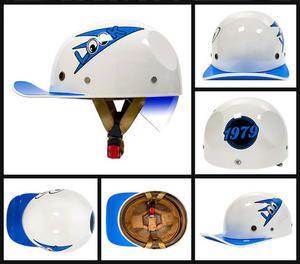 Top mode vélo adulte mille Baseball garde chevalier moto demi-casque pour <span class=keywords><strong>homme</strong></span> casque intégral - Product Image 3