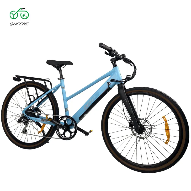 China Wholesale Lightweight LCD Display 700C 28 Inch Tires 7-Speed 48V 350W Motor City 2 Wheels E Bike With Pedals