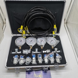 4 <b>Gauge</b> Hydraulic Pressure <b>Gauge</b> Set for Excavator Hydraulic Pressure <b>Measurement</b> Kit <b>Gauge</b> Diagnostic <b>Tool</b> - Product Image 1