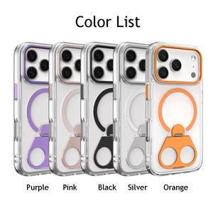 Custodia Protettiva Antiurto con Supporto Girevole per iPhone 17 Pro Max, Trasparente e Anti-Ingiallimento - Product Image 2