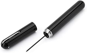 Stylo Forme Conception Drôle Portable Voyage Noir Rouge Rapide Liège Coupe Métal Matériau <span class=keywords><strong>Air</strong></span> Pression Ouvre-<span class=keywords><strong>Bouteille</strong></span> <span class=keywords><strong>De</strong></span> <span class=keywords><strong>Vin</strong></span> avec Coupe-Feuille - Product Image 2